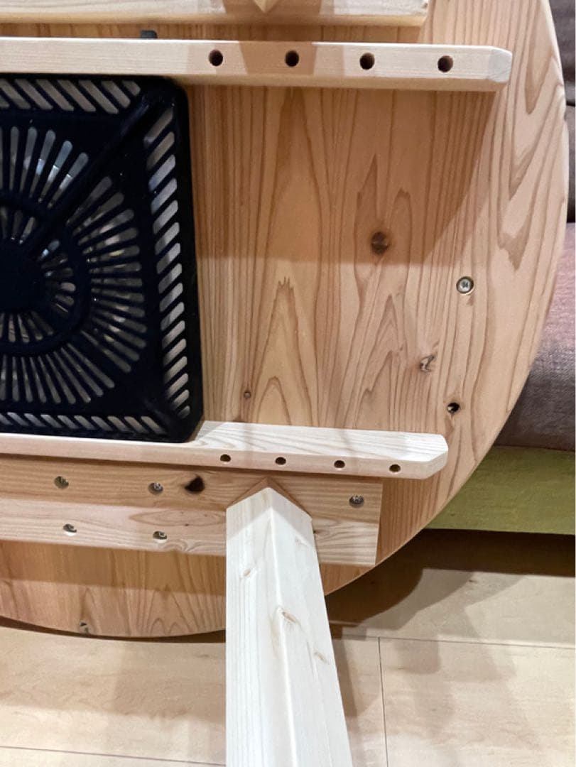 【値下げ、引越しのため今週末まで】天然木製こたつ ちゃぶ台　オーダーメイド