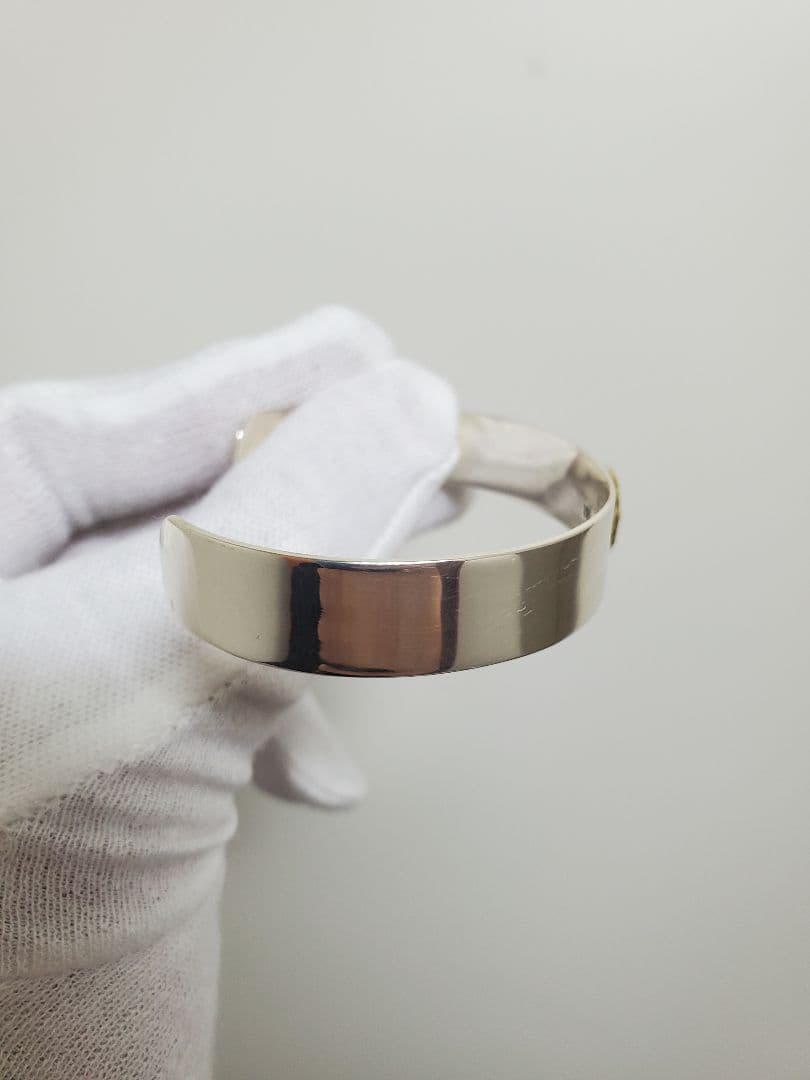 イーグルメタルバングル　平打ち　シルバー925　ネイティブアメリカン