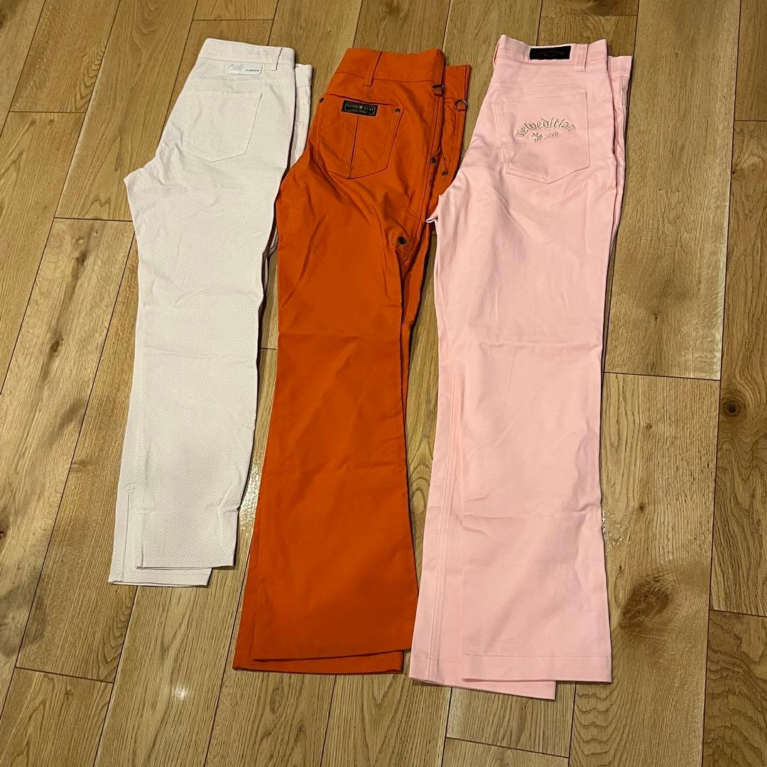 レディースM　ゴルフウェア　春夏秋冬　パンツ　まとめ売り　パーリーゲイツ