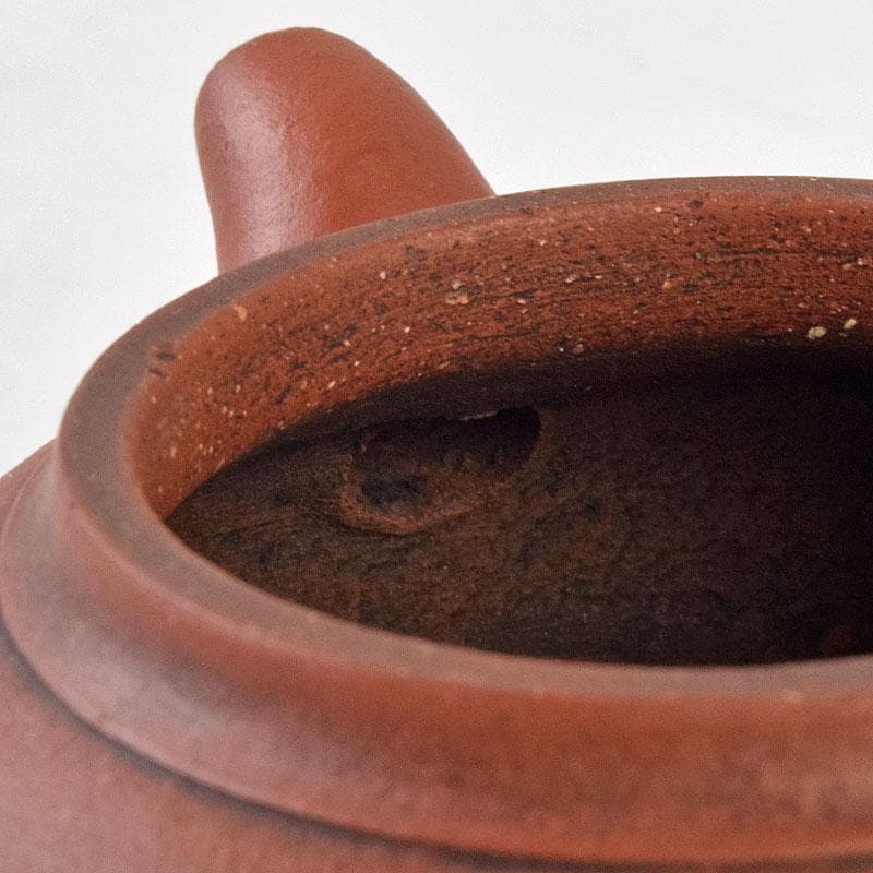 中国　孟臣製　清泉石上流　紫砂　朱泥　急須　茶壷　C　R9043