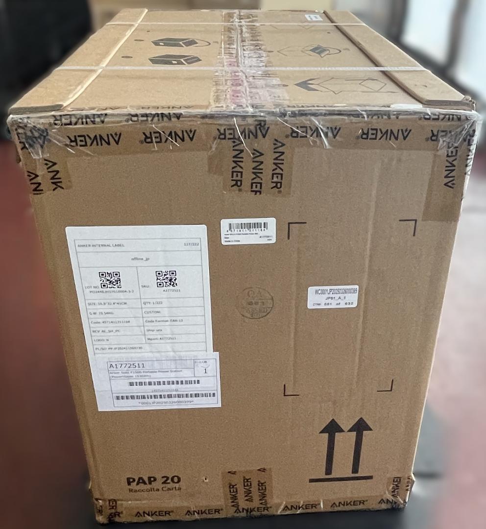 Anker アンカー Solix F1500 ポータブル電源 A1772511-