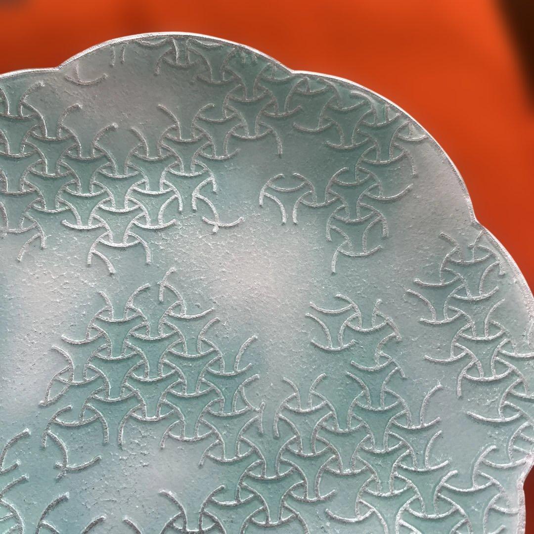 七宝焼　独楽つなぎ　干菓子器