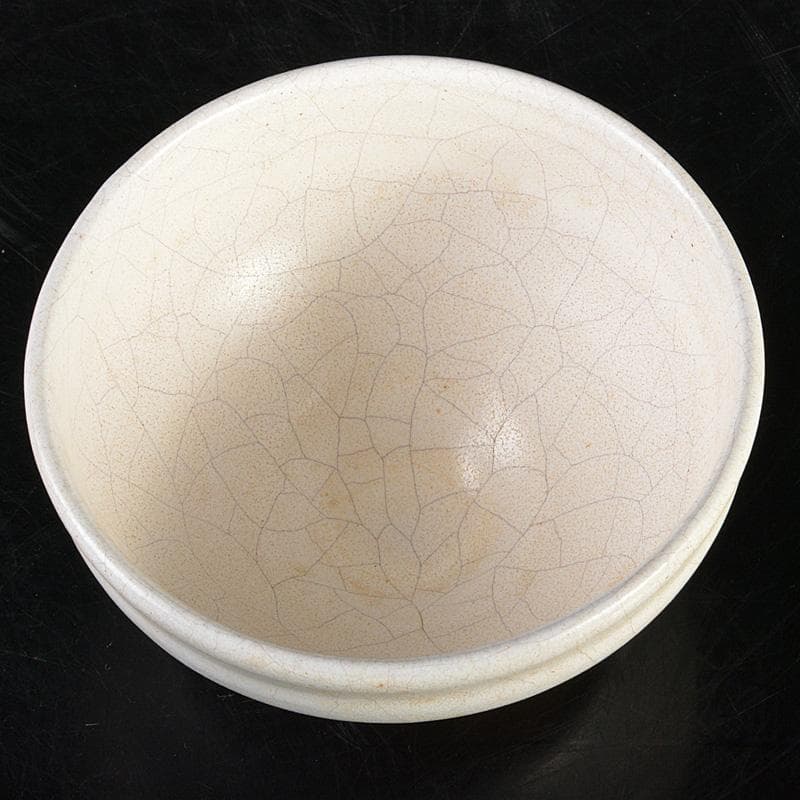 茶道具　矢田正炎作　白天目茶碗　共箱　Ｃ　6673