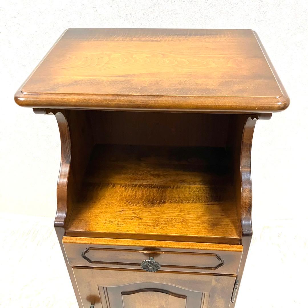 karimoku カリモク　コロニアル　コーナーテーブル コーナーラック 電話台