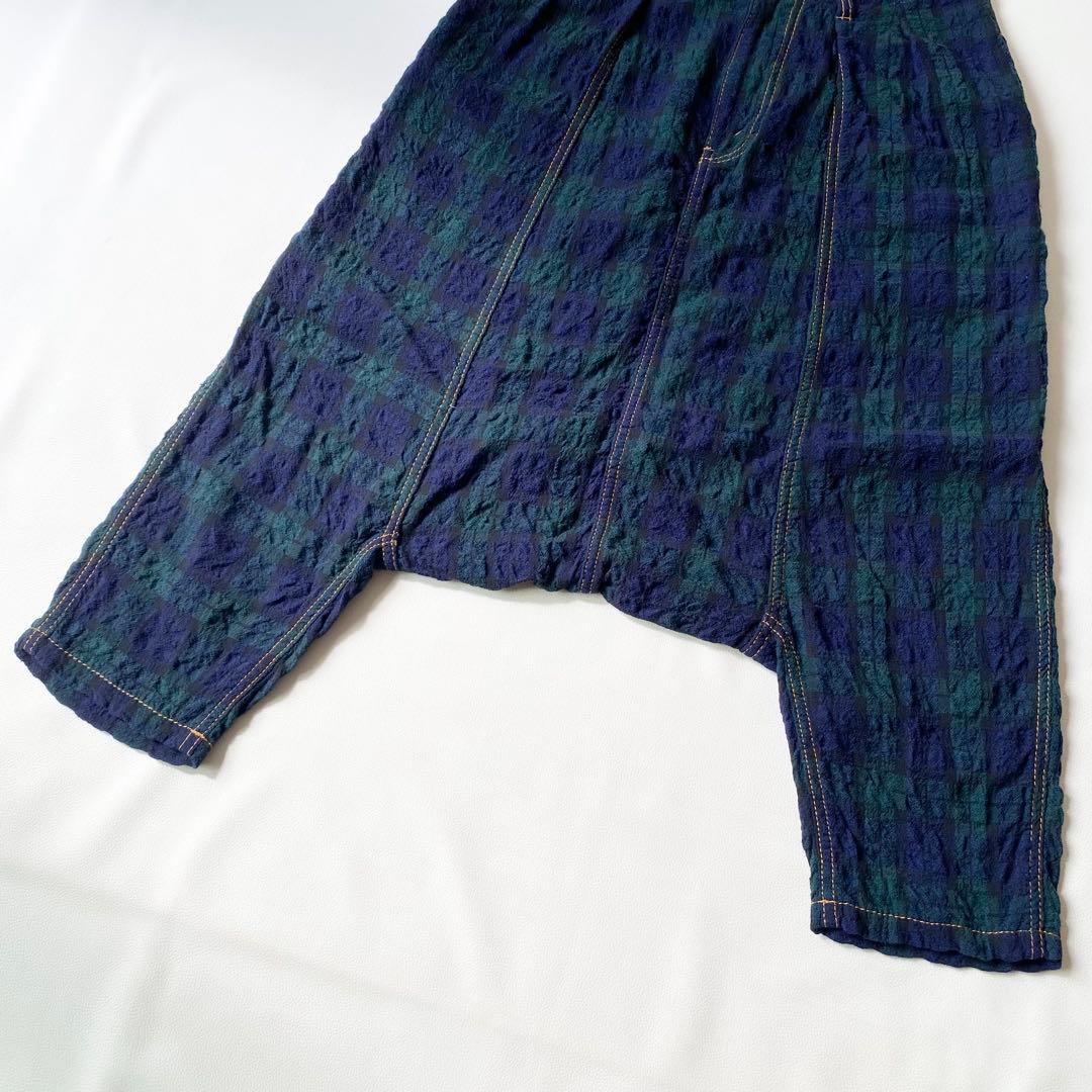 【美品】トリココムデギャルソン　サルエルパンツ　ブラックウォッチ　AD2015