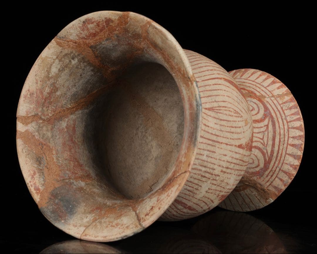 古代 バンチェン土器 彩文土器 タイ古陶 箱付 紀元前 出土 発掘品 東南アジア