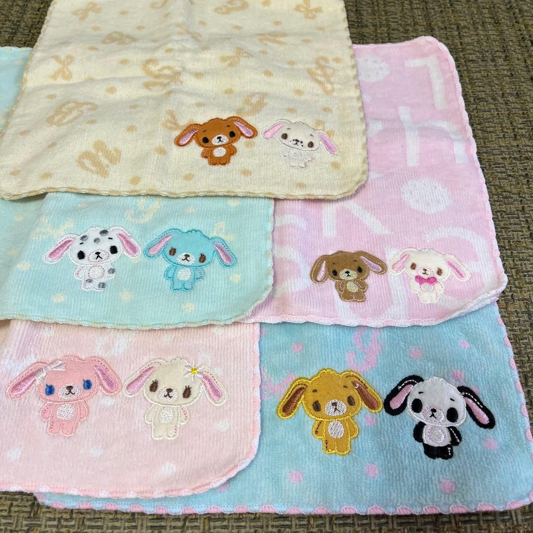 激レア シュガーバニーズ プチタオル 5枚セット ももうさ はなうさ 仲間たち