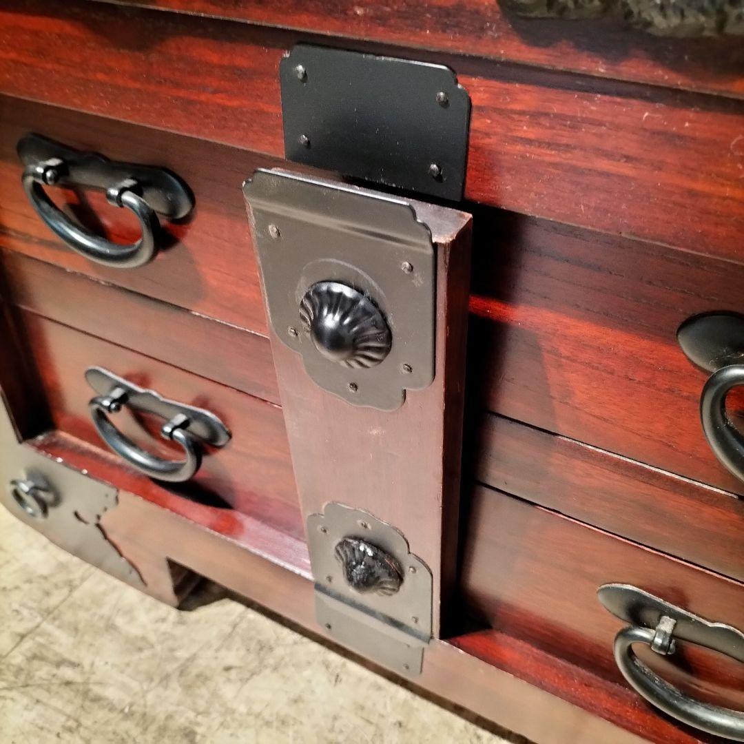 M♦ヒクラジ　伝統的　木製箪笥　時代箪笥　民芸調家具