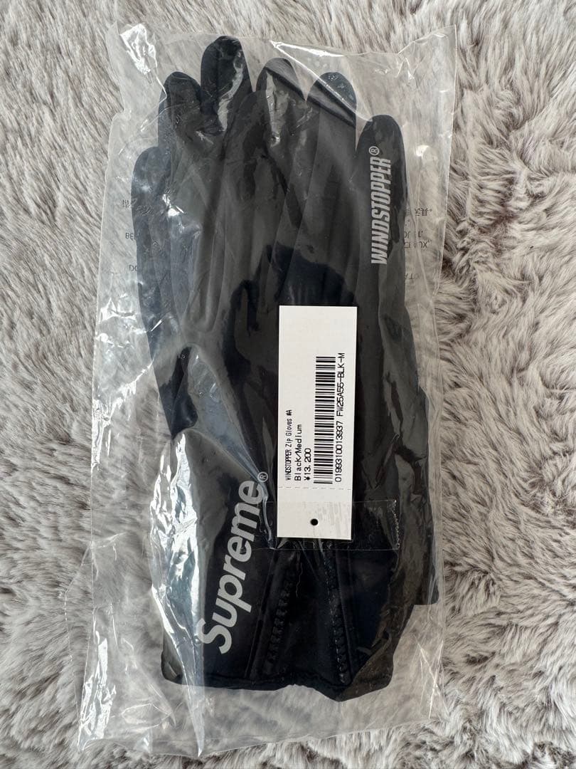 25FW Supreme Windstopper Zip Gloves サイズM