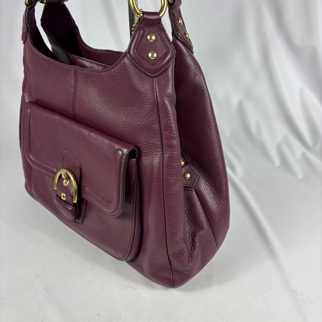 COACH 3室トートバッグ/イーディー ソーホー/キャンベルレザー/ボルドー