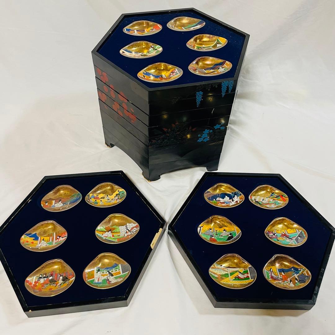 フランクリン画廊 徳川黎明会監修 源氏物語貝合せ ボーンチャイナ　限定版