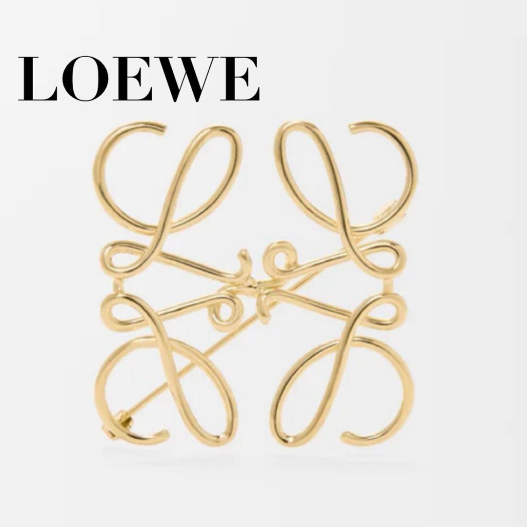 LOEWE ロエベ アナグラムブローチ ブローチ ゴールド