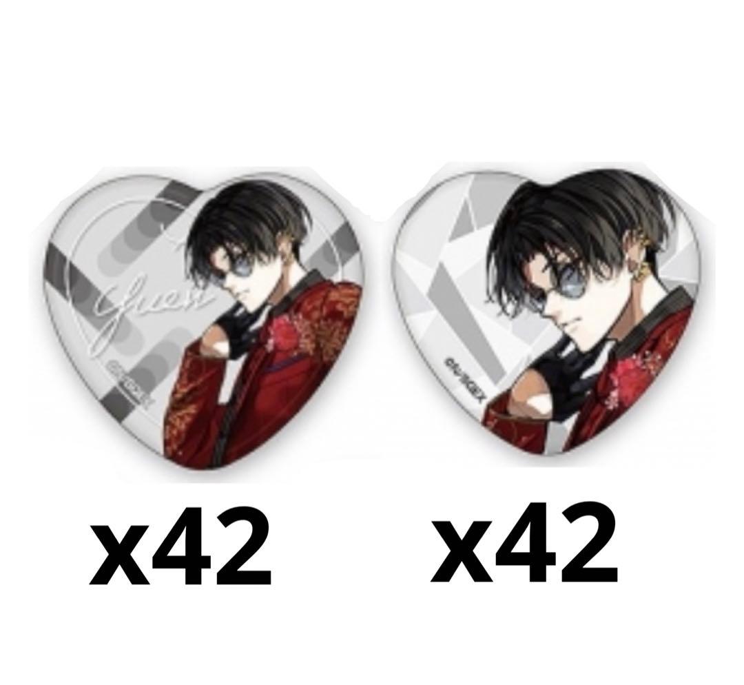 東京エイリアンズ　ハート缶バッジ　ドレスアップ　憂炎　84点