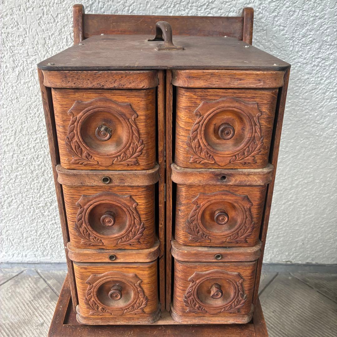 貴重！40's〜アメリカアンティーク 収納木箱ウッドボックス　USAヴィンテージ