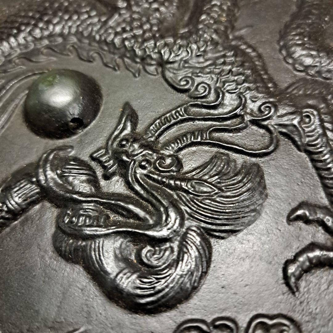 龍紋様金属鏡