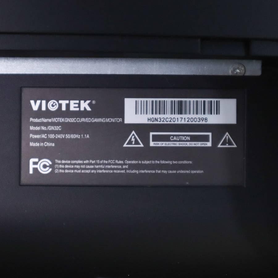 値下VIOTEK 32インチ 144Hz 1080P ゲームモニター GN32C