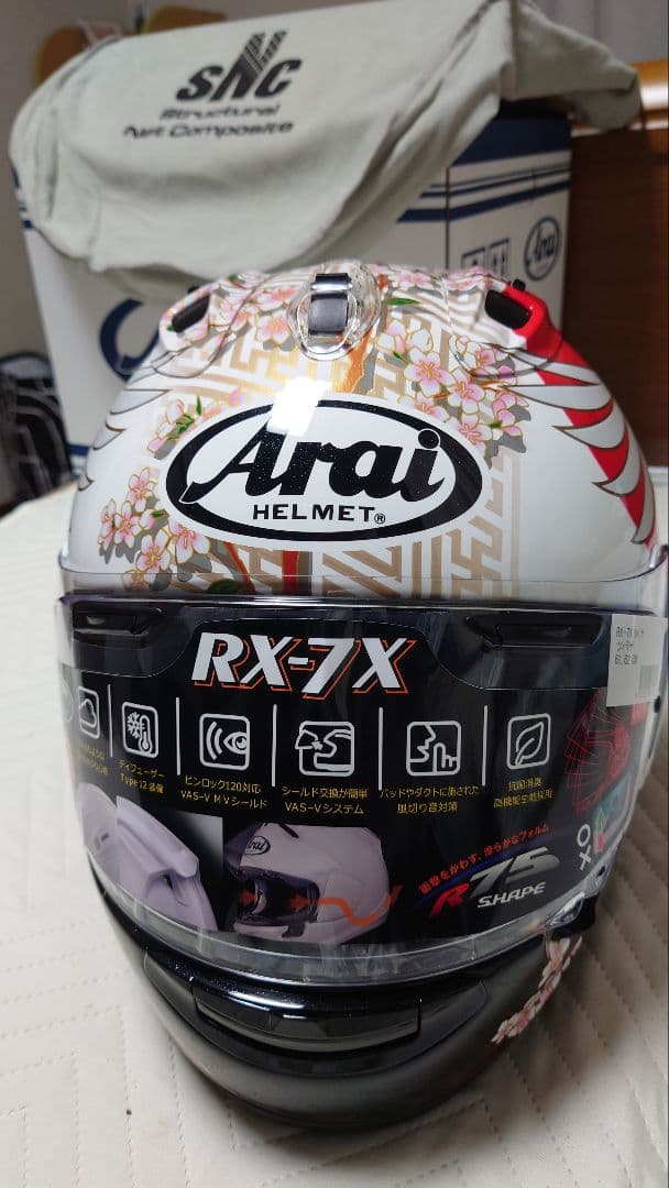 Arai RX-7X ツバサ　フルフェイスヘルメットXL 新品　オプション多数