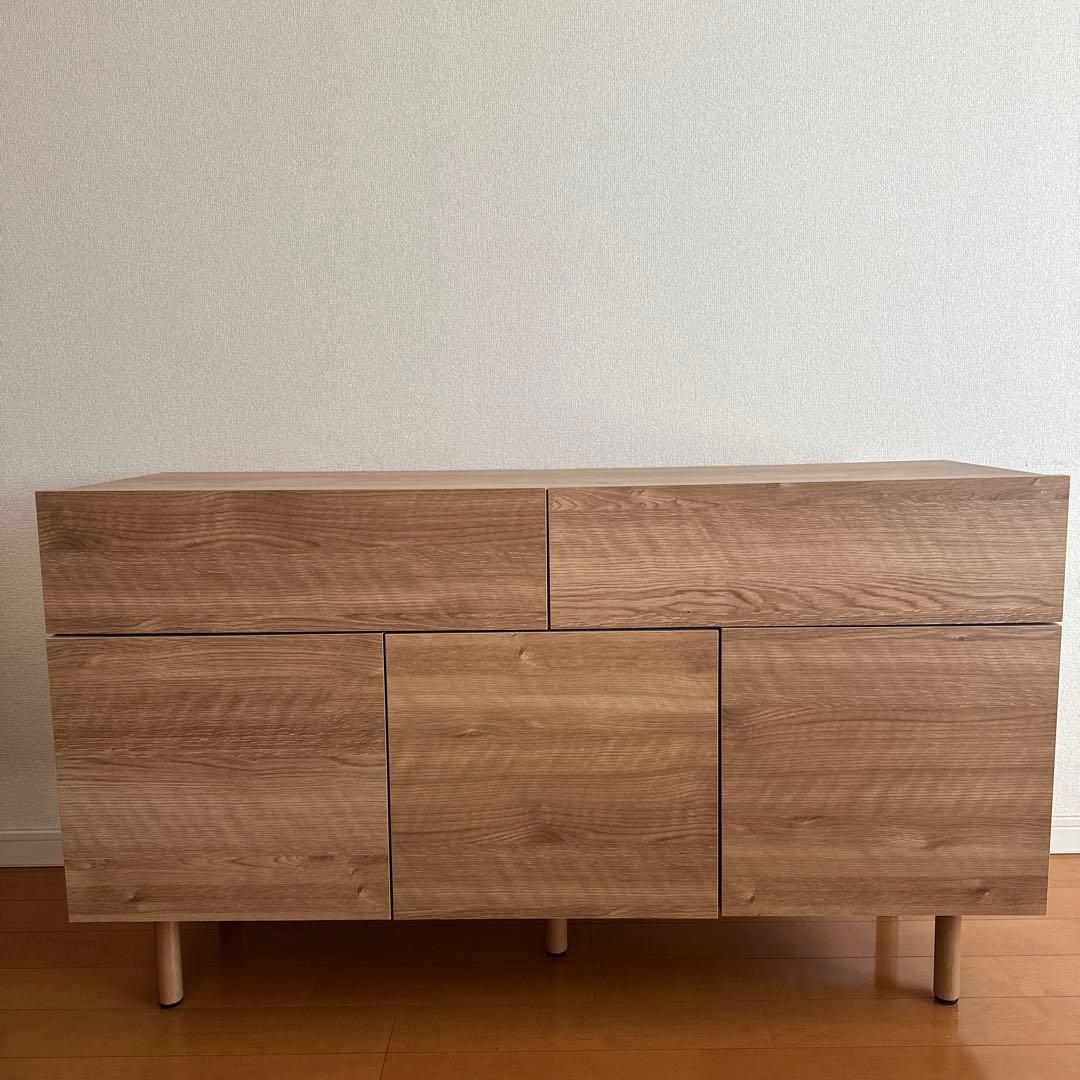 出品12月末まで　幅120]キャビネット サイドボード チェスト 収納棚