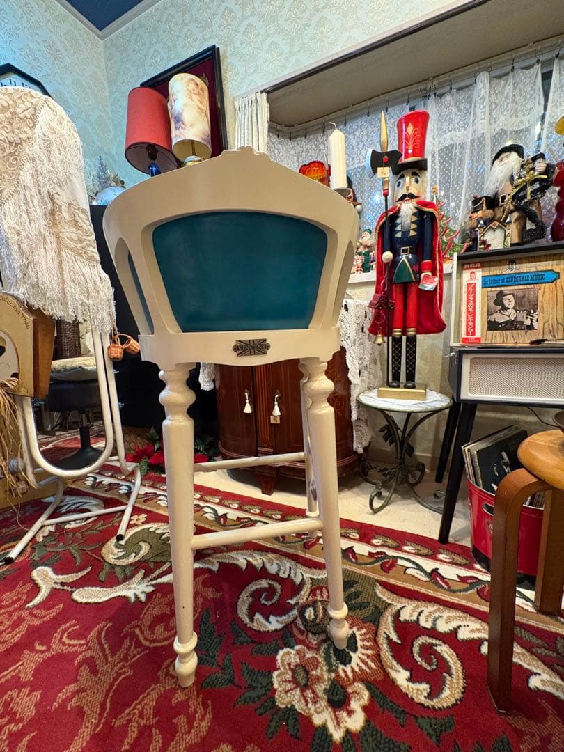 最終値下！ヴィンセント　ターコイズブルー　ハイチェア￼