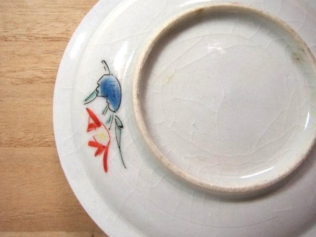 ★　13代柿右衛門　錦牡丹絵皿　五客★x617