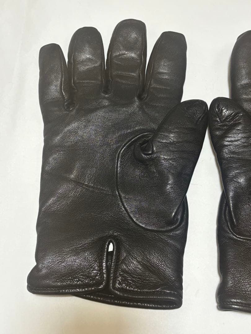 GUCCI グッチ　レザーグローブ　革手袋　黒　ブラック