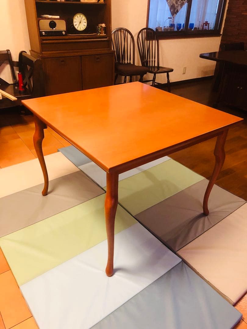 ナチュラルウッド ダイニングテーブル 正方形