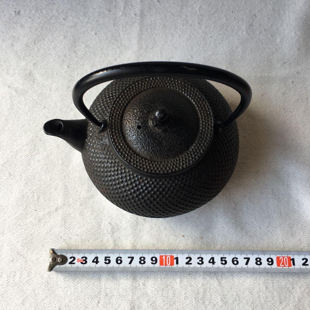 照光堂（照亦製作所）南部鉄器　急須　平丸アラレ　アンティーク　未使用　入手困難