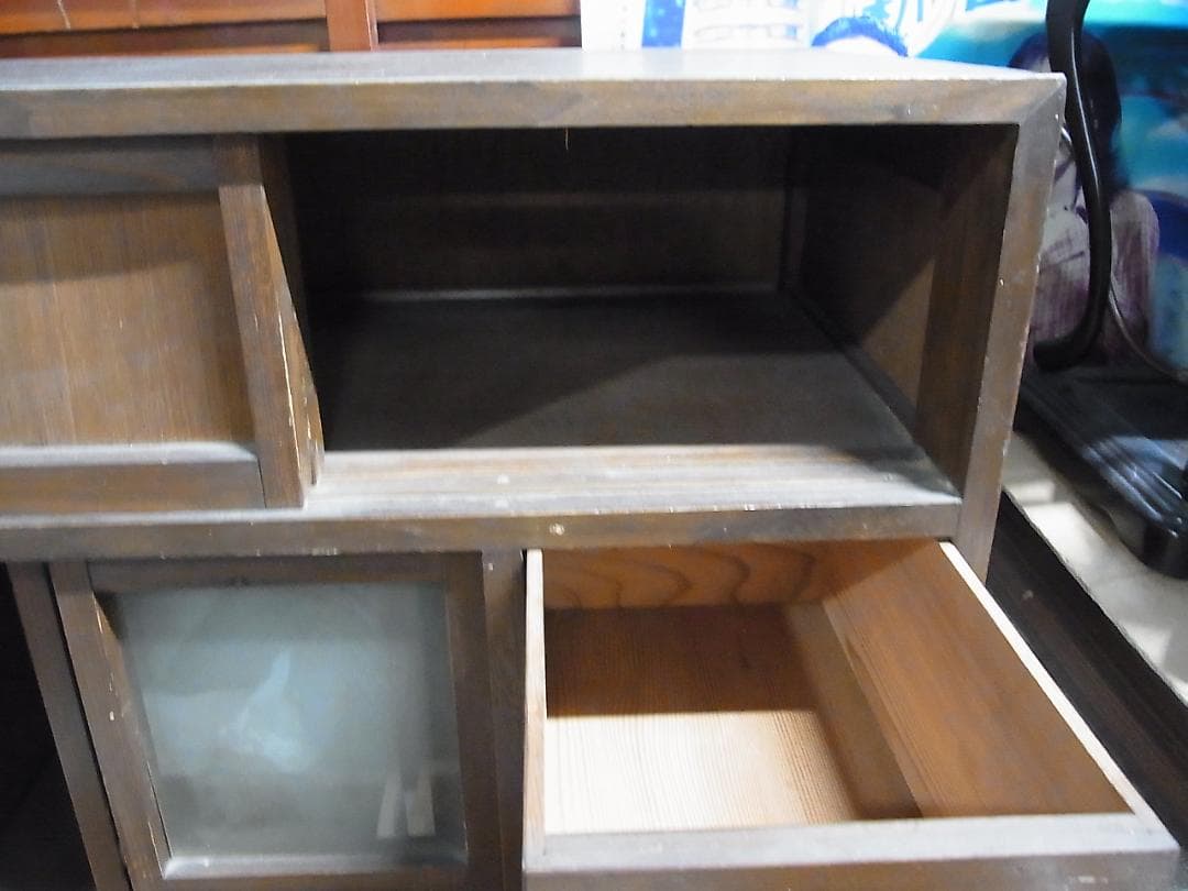 ひ*な様 レトロ家具　小茶箪笥　収納　木製　現状