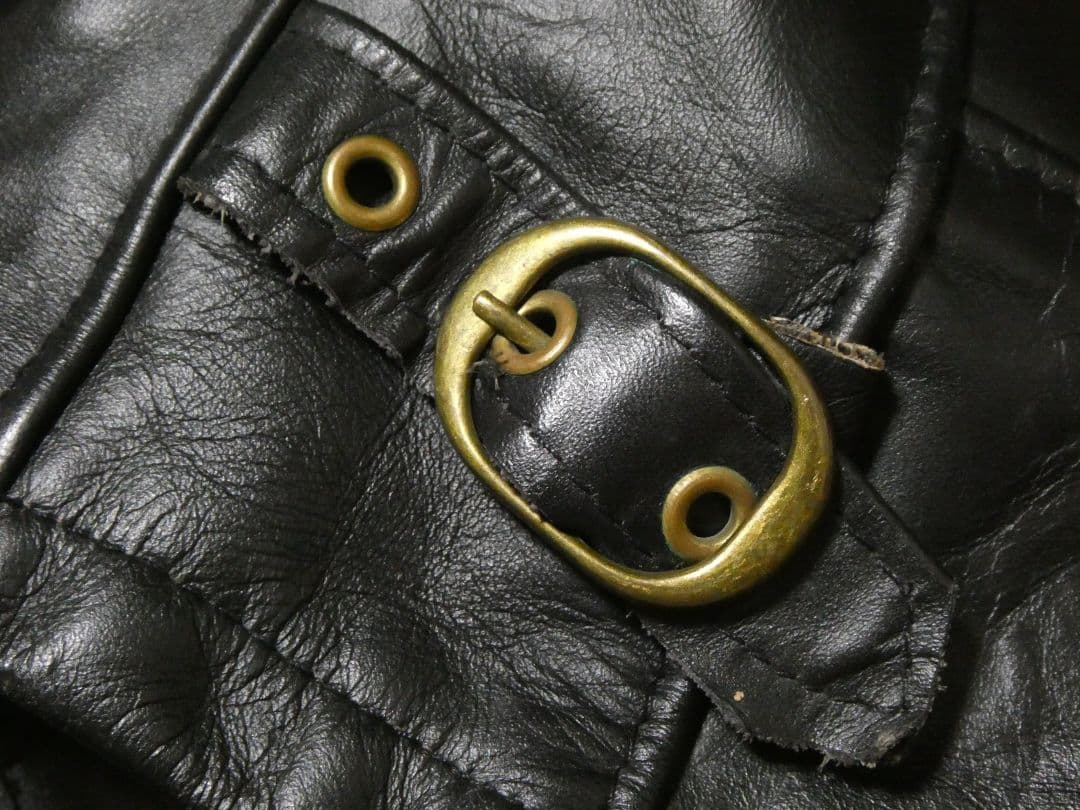 廃盤！ライナー付き完品！ショットAT101トラッカージャケット36ブラック黒