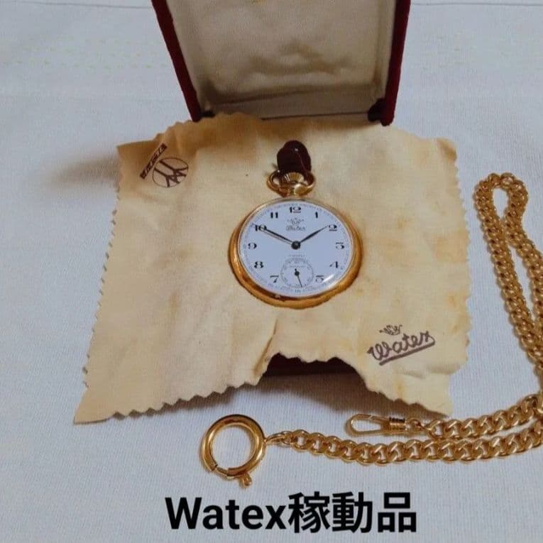 Watex 手巻き懐中時計　天皇陛下歴代最長寿記念　御在位六十年記念　菊紋に鳳凰