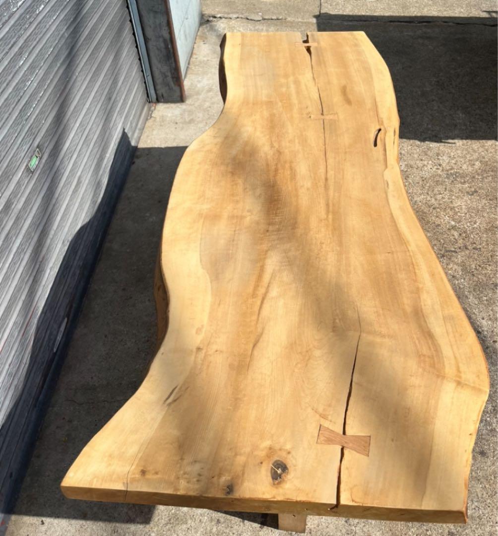 無垢1枚板 無垢材 契り ダイニングテーブル 天板のみ