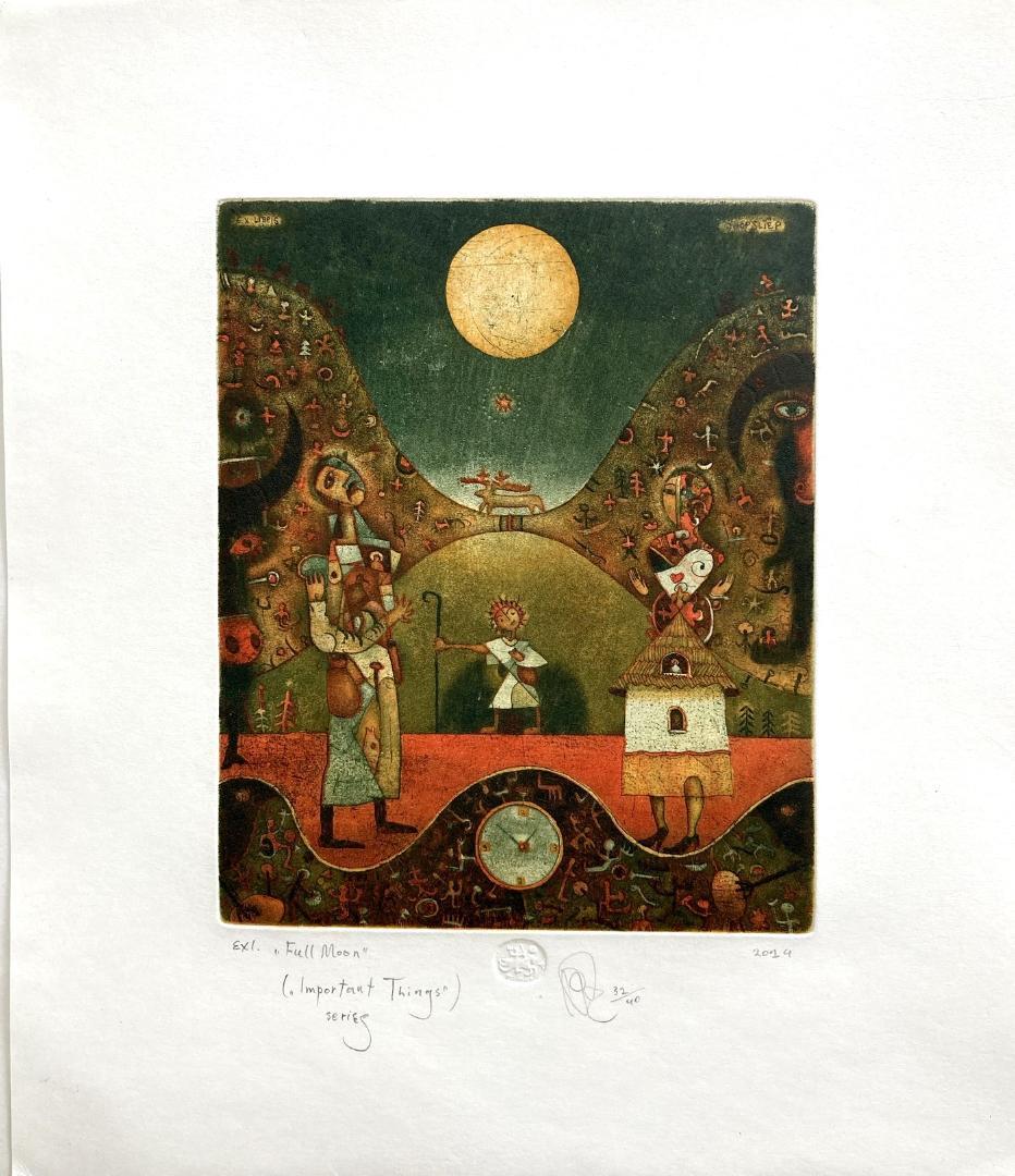 115 蔵書票・ Romanyshyn Roman作・真作保証