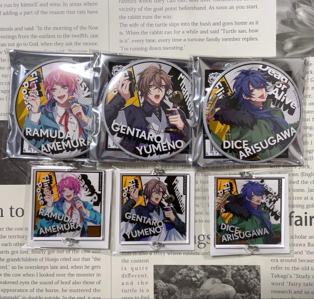 ヒプノシスマイク 乱数 幻太郎 帝統 缶バッジ Flava HYPED-UP