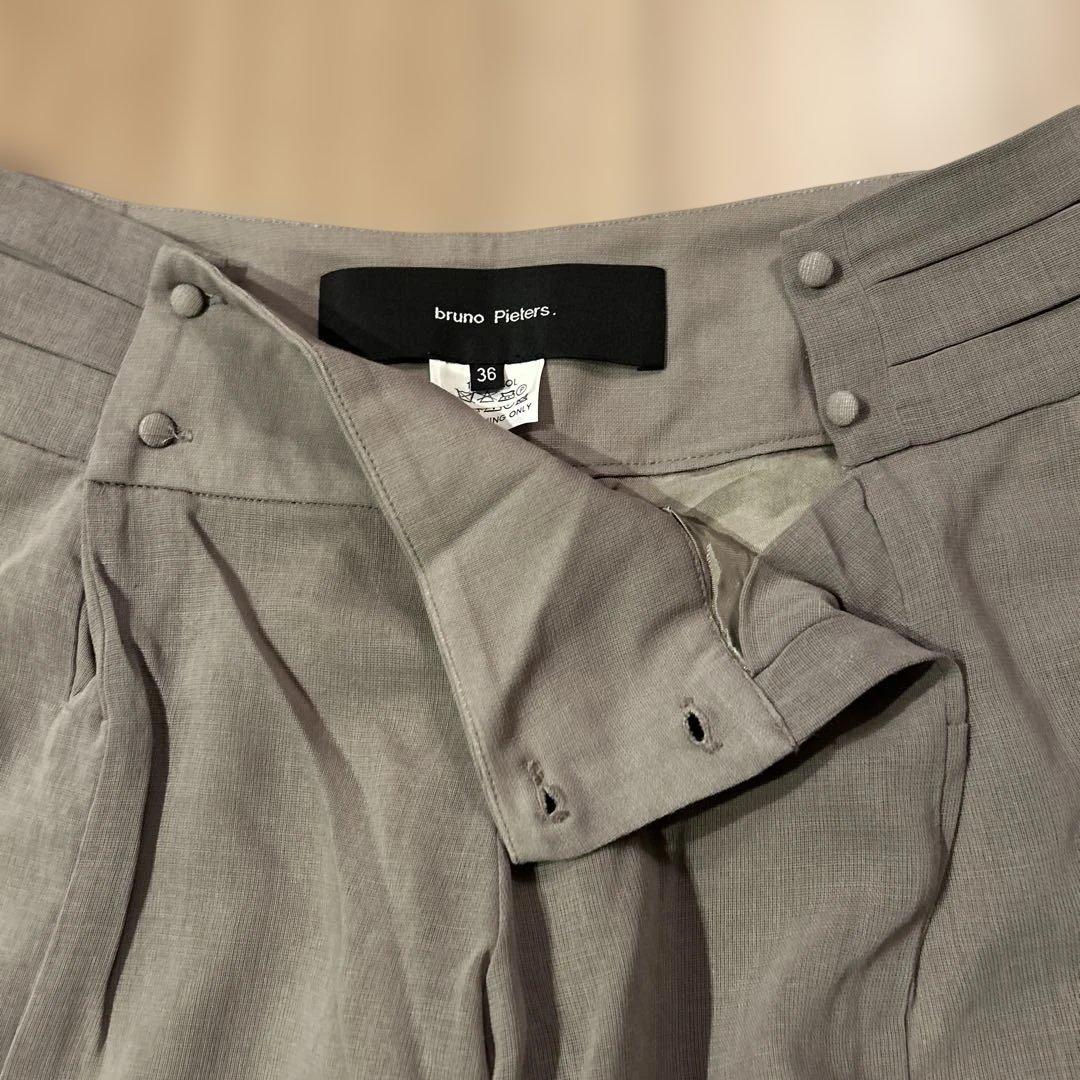 フロントボタンキュロットパンツ36レギンスセット