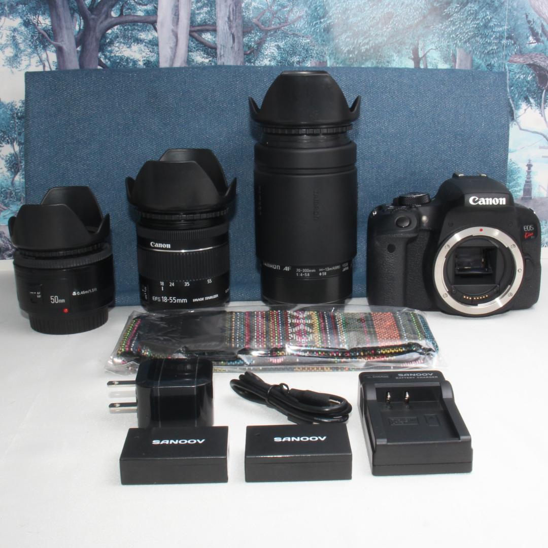 ☆軽くてコンパクト☆Canon Kiss X9i 望遠トリプルレンズ