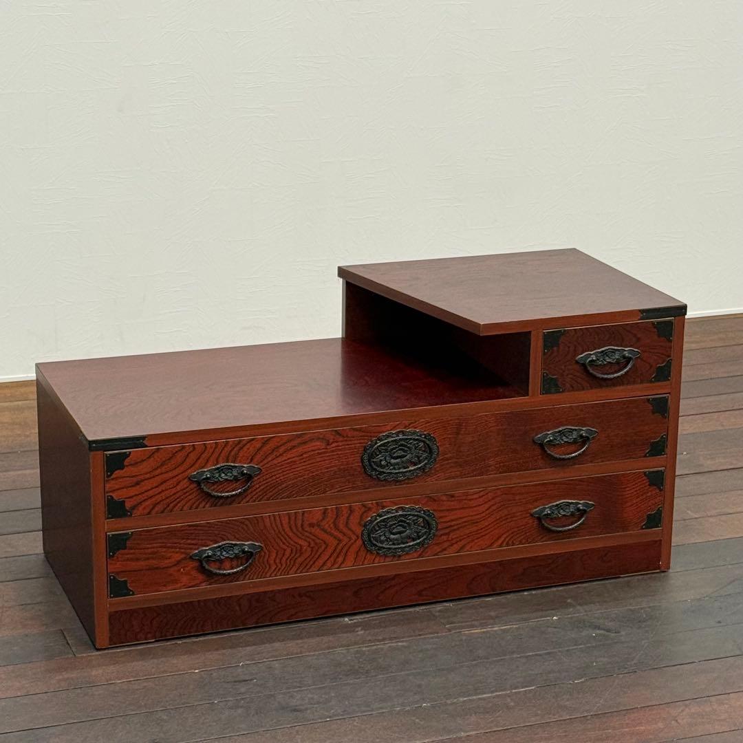 H110K10 民芸調箪笥 ローボード ローチェスト