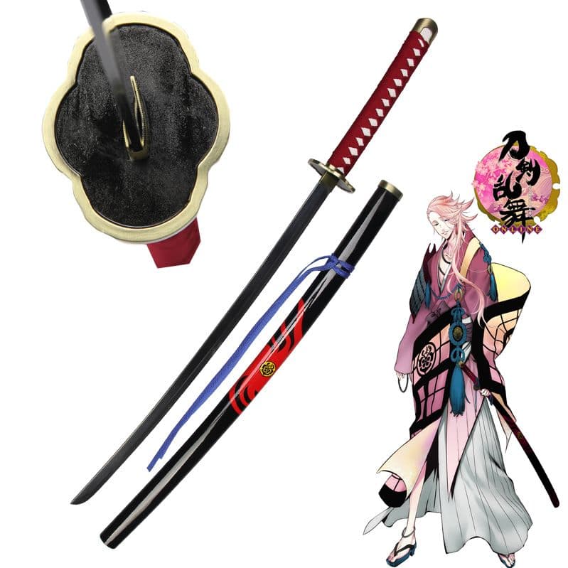 刀剣乱舞-宗三左文字 刀装具 cosplay 武具 日輪刀 模造刀 刀装具 居合