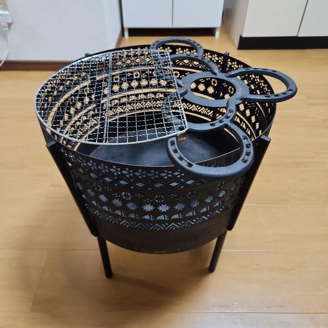 FUTURE FOX 焚き火台組立式コンパクト　 ロストル付き　希少廃盤品