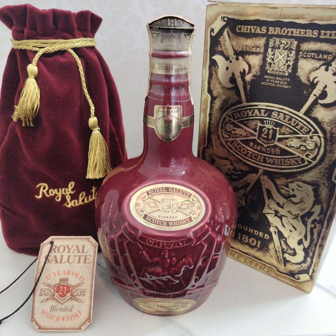 未開栓CHIVAS  SALUTE21年スコッチウイスキー1㍑