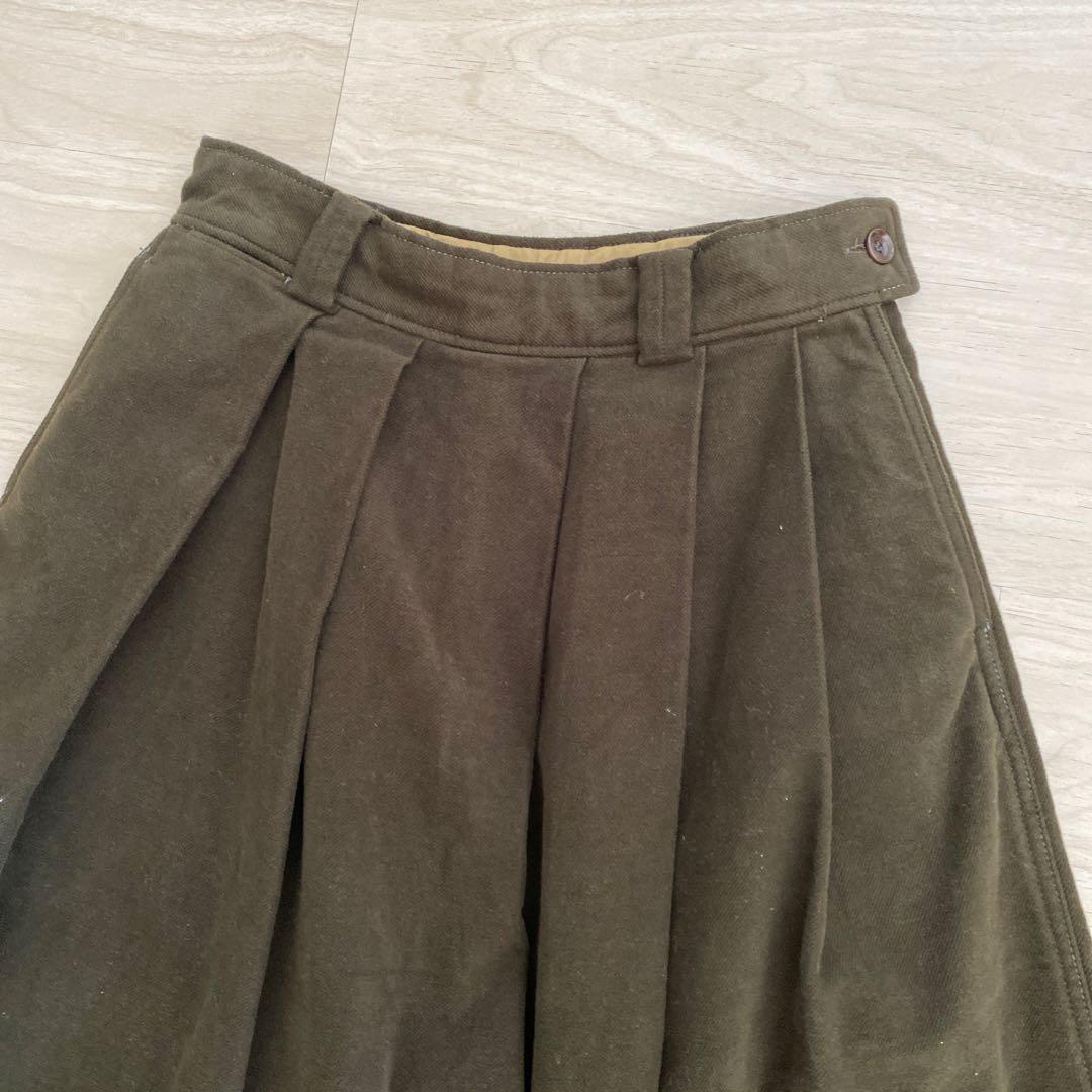 45R モールサージ　キュロット モスグリーン