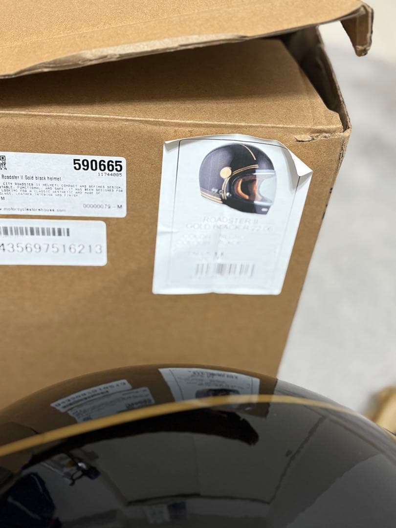 by City フルフェイスヘルメット ブラック/ゴールド ロードスターII