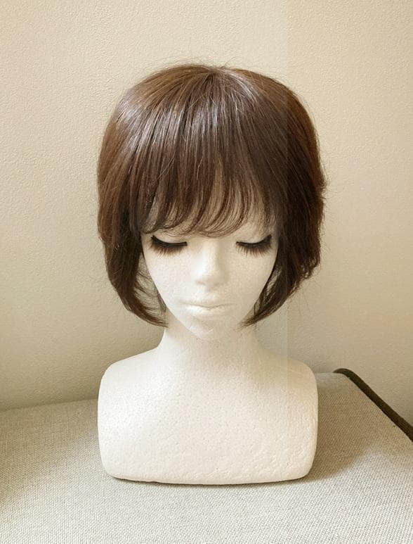 JO ジュリア・オージェ　人毛MIX　フェアリーショート　ナチュラルブラウン