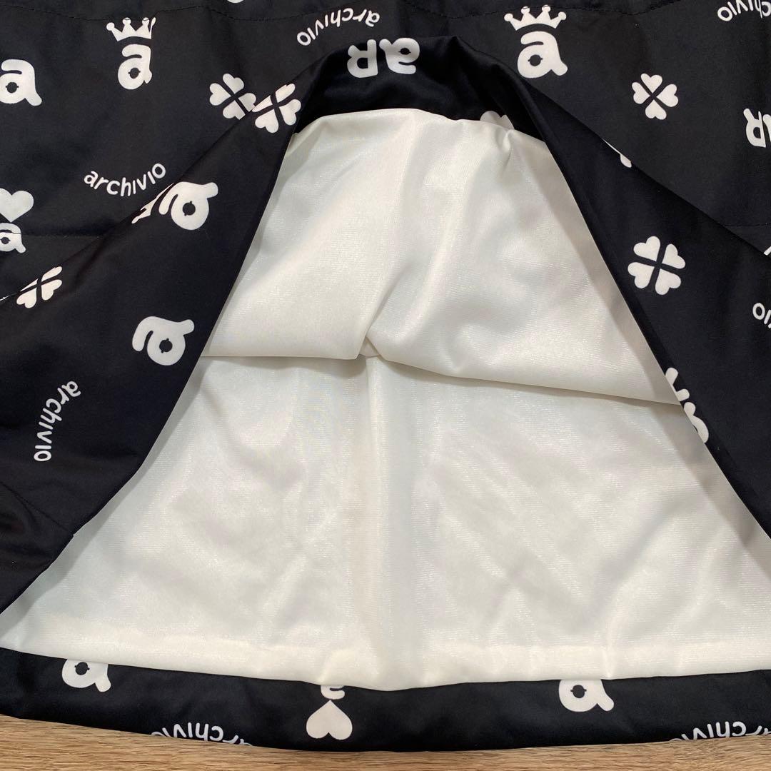 美品♡アルチビオ♡スカート♡ブラック♡ホワイト♡中綿♡S