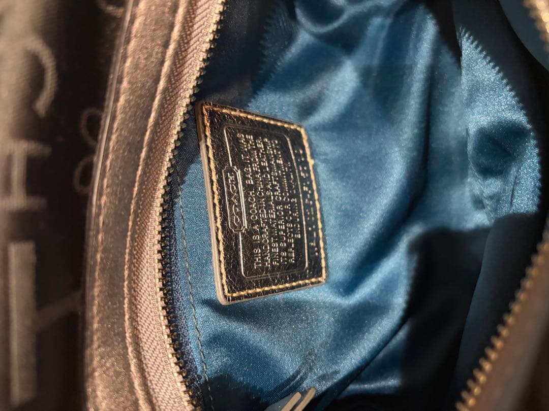 希少 COACHコーチ バンダナグリッターコンバーチブルサッチュル ハンドバッグ