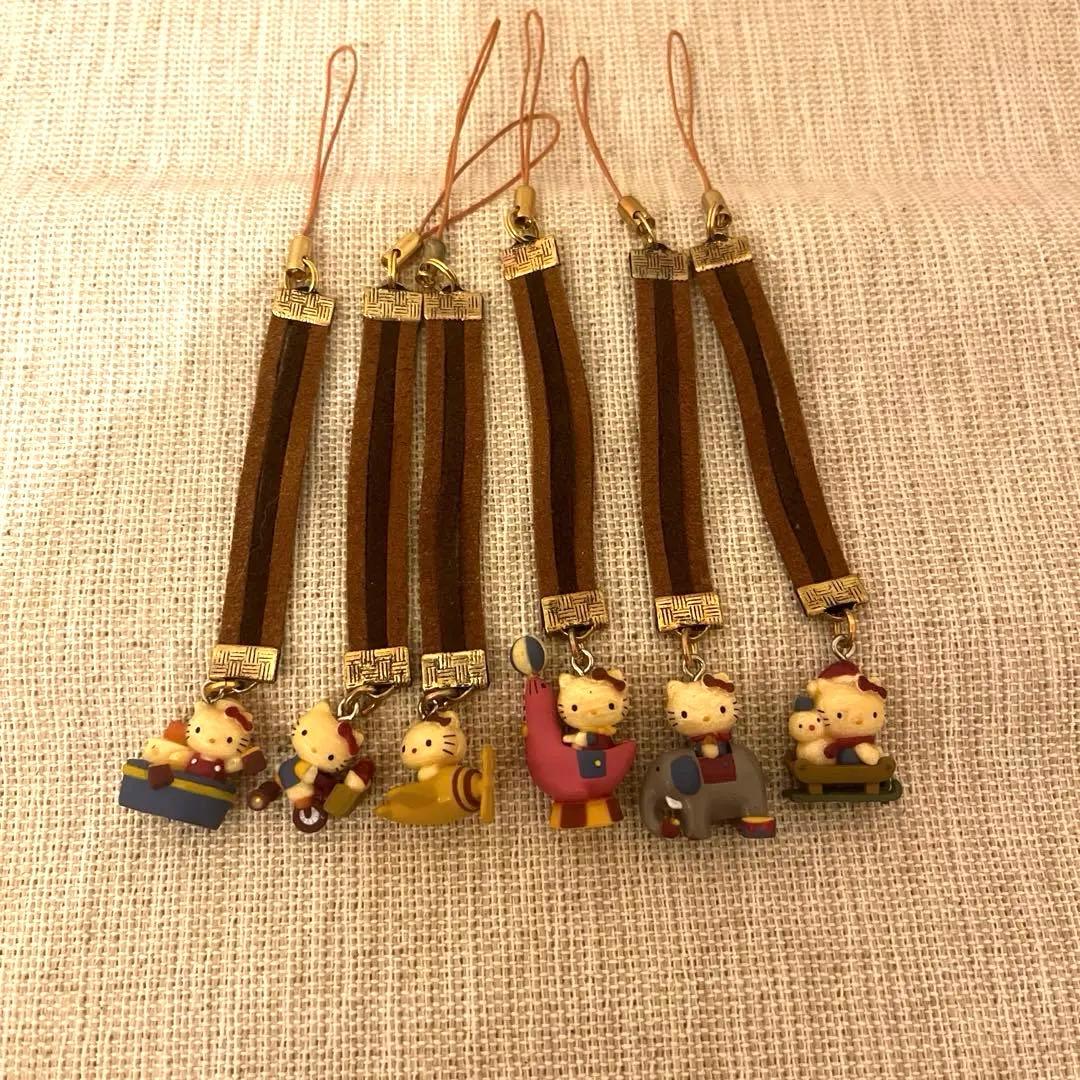 希少‼️レア‼️入手困難‼️キティ アンティークスウェードストラップ 6デザインセット