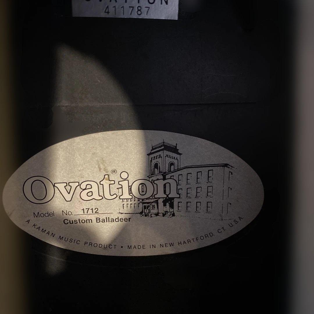 Ovation Custom Balladeer 1712アコースティックギター