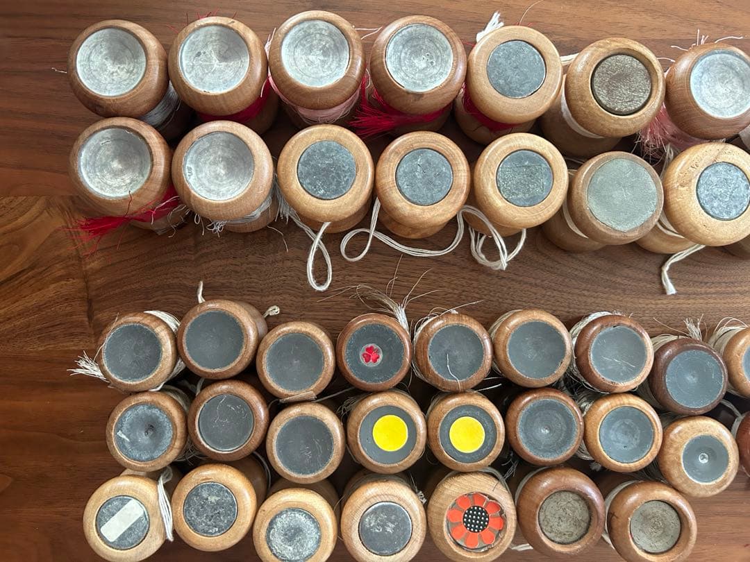 組み紐　組紐　重り　組玉　計55個！！大17、中27、小11個　重り板計720g