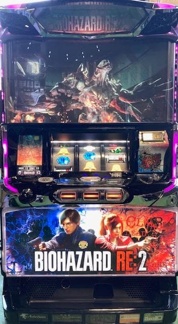 パチスロ実機　ＳバイオハザードＲＥ：２　ＸＢ　不要機ボリューム調整付