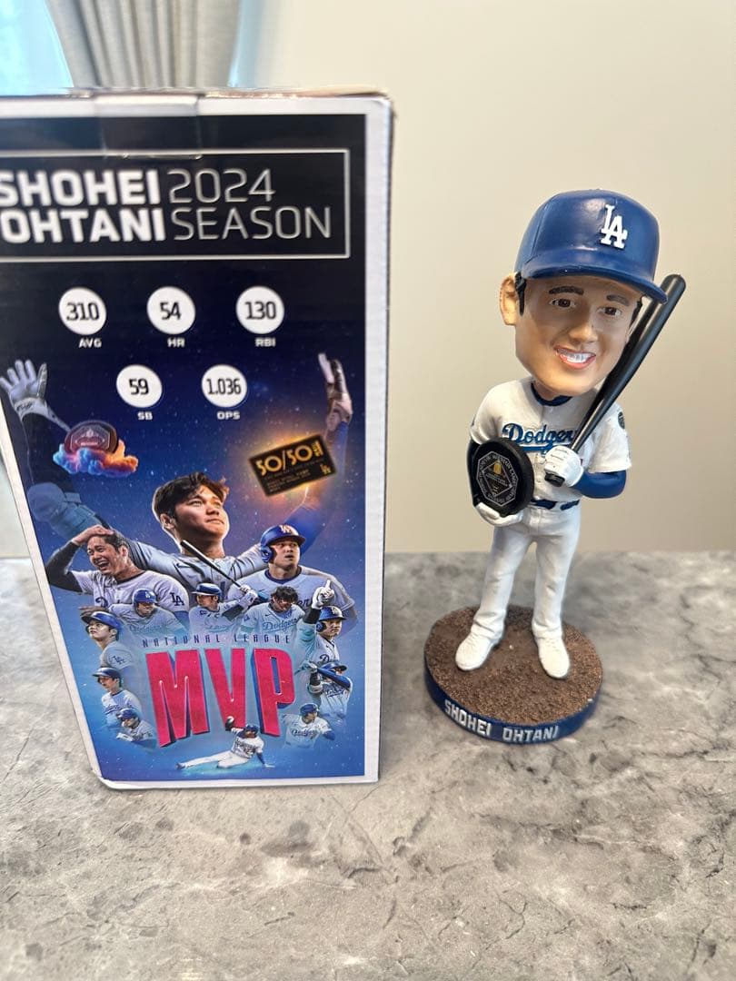【即日発送可能】大谷翔平ボベルヘッド　ドジャースMVP記念