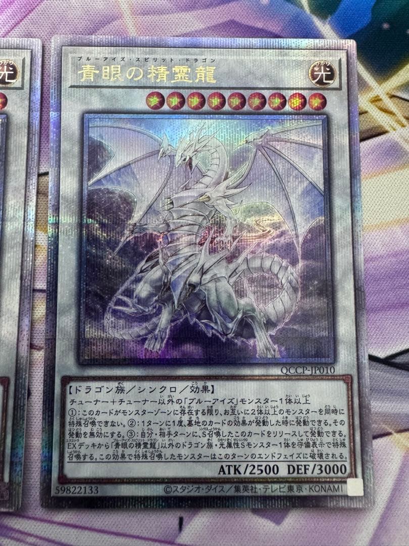 遊戯王　青眼の精霊龍　クオシク3枚　25th